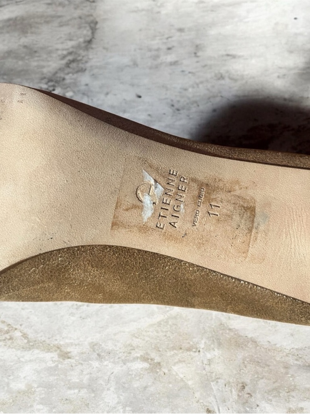 Etienne Aigner Metallic Bronze Suede Pointed Toe Ankle Boots - Picture 4 of 4